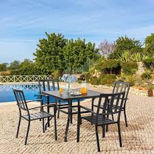 Enhance your outdoor living space with new outdoor dining tables from teak + table. 5 Piece Outdoor Table Set Wayfair
