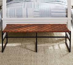 A wide variety of woven leather bench options are available to you, such as modern, antique. Buy Hardy Woven Leather Bench Online Pottery Barn Saudi Arabia
