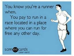 Funny Things We Think On Race Day Hilarious Running Quotes Running Memes Click For More Running Quotes Running Humor Running Memes