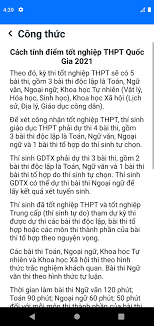 Từ năm 2021 trở đi, các bài thi, môn thi được thiết kế phù hợp với lộ trình triển khai chương trình giáo dục phổ thông mới; Tinh Ä'iá»ƒm Thi Thpt Quá»'c Gia 2021 For Android Apk Download