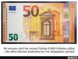 Ab Morgen Sind Die Neuen Funfzig Euro Scheine Gultig Euro Scheine Euro