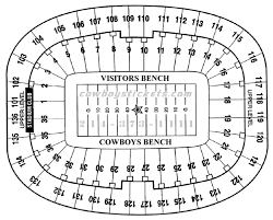 texas stadium irving tx seating charts page