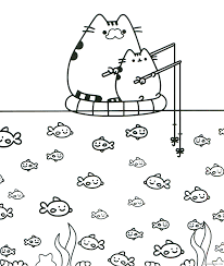 Free png pusheen clip art download pinclipart. Pusheen Coloring Pages Cartoons Fishing Pusheen Cat Printable 2020 5183 Coloring4free Coloring4free Com
