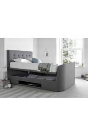 1930 x 2500 x 1250; Home Furniture Diy Kaydian Barnard Tv Ottoman Storage Bed King Size Wool Smoke Fabric Kisetsu System Co Jp