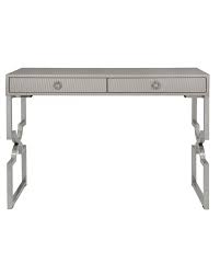 Light Taupe Faux Weave Leather 2 Drawer Console Table Leather Console Table Console Table Wholesale Furniture