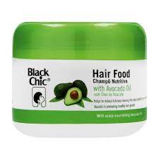 In general, avocado oil is great for most hair types as it penetrates deep into the scalp and shaft (perfect for damaged hair) but is lightweight. Black Chic Hair Food With Avocado Oil 125ml Clicks