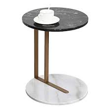Zhirong Sofa Side Table Nordic Round Natural Marble Telephone End Snack Lamp Corner Coffee Table Bedside Table For In 2020 Side Table Sofa Side Table Living Room Table