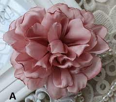2 Pieces 3d Flowers Satin Flower For Bridal Etsy Handmade Flowers Fabric Fabric Roses Fabric Flower Tutorial
