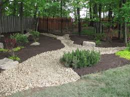 Rain Garden With River Of Stone Rain Garden Garden Landscaping Pallet Outdoor