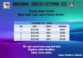 When you disagree with an answer. Fke Uitmsa On Twitter Assalamualaikum Salam Sejahtera English Listening Test
