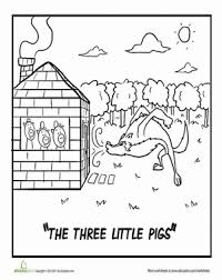 The spruce / kelly miller halloween coloring pages can be fun for younger kids, older kids, and even adults. Three Little Pigs Worksheet Education Com