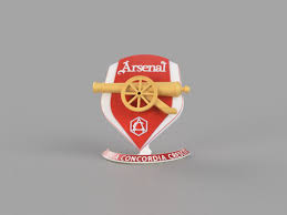 Logo first created in 1949, was first used on kits in 1990. 3d Printable Model Arsenal Logo Cgtrader