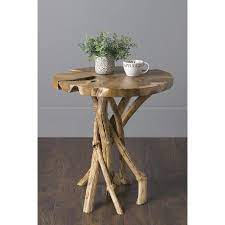East At Main Natural Wood Live Edge End Table Lowes Com Creative Home Decor Decor Furniture Decor