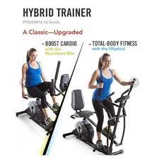 Proform Hybrid Elliptical Trainer Pfel03814 Recumbent Bike Upper Body Workout Fitness Body Biking Workout Elliptical Workout