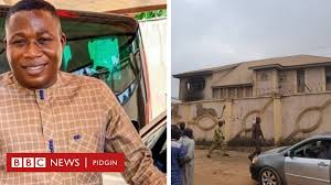 I receive last night di troubling information say dem don arrest chief sunday adeyemo wey dem dey call igboho for cotonou airport. Sunday Igboho House Fire In Oyo State See How E Happun Bbc News Pidgin