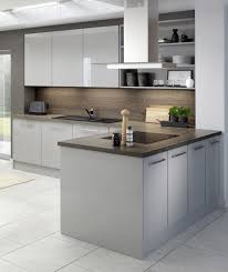 Wenge kuechenarbeitsplatte / abreitsplatte sangha wenge natur : Grey Gloss Units With Duopal Natural Sangha Wenge Laminate Worktop And Splashback Kuchen Design Kuchendesign Kuche