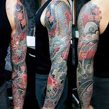 Full sleeve tattoo design arm sleeve tattoos forearm tattoos japanese dragon tattoos japanese sleeve tattoos japanese tattoo designs tattoo designs men samurai warrior tattoo hannya mask tattoo. Top 121 Japanese Sleeve Tattoo Ideas 2021 Inspiration Guide Japanese Sleeve Tattoos Japanese Tattoo Tattoo Sleeve Men