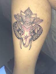 My Elephant Mandalay Tattoo For Good Luck Balance Done In Bali Luck Tattoo Tattoos Cute Tattoos