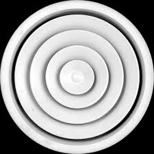 Unlike round or square diffusers, long thin diffusers are usually installed around the perimeter of a room. Aluminium Round Diffuser For Office Use Shape Circular Round Id 16429814391