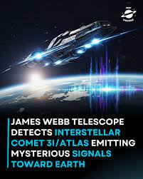 Deep - Breaking News from the Cosmos: Interstellar Comet 3I/ATLAS Sends Signals Toward Earth In a stunning revelation, NASA's James Webb Space Telescope has detected unusual signals emanating from the interstellar comet