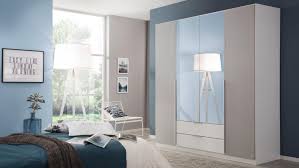 Die türen gleiten beim öffnen sanft zur seite, wodurch sie weniger freie fläche als vor einem drehtürenschrank einkalkulieren müssen. Kleiderschrank Texas Schrank Schlafzimmer Grau Weiss 181