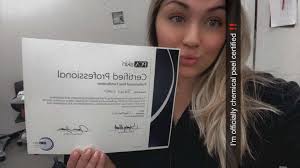 I got my chemical Peel certification TODAY !!!!