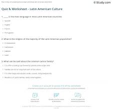 The 1960s produced many of the best tv sitcoms ever, and among the decade's frontrunners is the beverly hillbillies. Quiz Worksheet Latin American Culture Study Com
