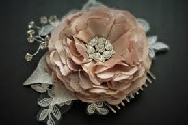 It can make every hairstyle pretty. Wedding Hair Flower Jewel Bridal Comb Champagne Hair Comb Bridal Alex Emotions