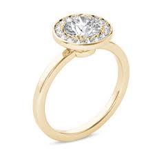 1 ct t w diamond frame engagement ring in 14k gold