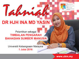 Menjadi pengurus sumber manusia yang kompeten, cekap dan berkesan ke arah merealisasikan visi kementerian. Ucapan Tahniah Pelantikan Sebagai Timbalan Pengarah Bahagian Sumber Manusia Jabatan Pendaftar