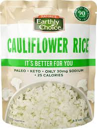 Sure, paleo and keto folks can always grind away at big chunks of cauliflower in their cuisinart food processors costco has been trying to woo shoppers, giving out samples of this superfood in its traditional rice mixture. Amazon Com Nature S Earthly Choice Cauliflower Rice 6 Pouches 6 X 8 5 Ounces Grocery Gourmet Food