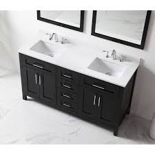 Then, use improvenet to find bathroom contractors. Tahoe 60in Vanity In Espresso With White Cultured Marble Top And Mirror Overstock 14290296