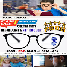 Penyakit ini disebut juga dengan hyperopia, sering dikaitkan sebagai masalah pembiasan. Ready Stock Cermin Mata Rabun Dekat Anti Blue Light Anti Silau Siap Lens Power 1 00 4 00 Free 1 Lens Cleanser Lazada