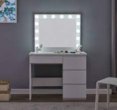 With 14 bulbs framing a prodigious mirror, the hollywood cosmetic mirror lends old hollywood style to your vanity. Hollywood Desk And Mirror Forever Furniture