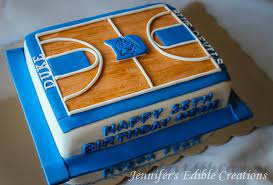 Made for a client whose son was turning sweet 16. Duke Blue Devils Basketball Court Cake Cake By Cakesdecor