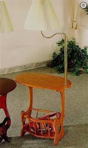 Edmonds Swing Arm Brass Lamp Magazine Table In Oak Side Table Wood Coaster Fine Furniture Magazine Table