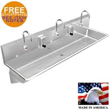 wash up hand sink 3 users multi station