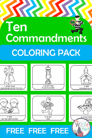 1st commandment coloring page no other gods before me. Free Ten Commandments Coloring Pages Pack How To Memorize Things Ten Ten Commandments