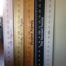 White Wash Timber Personalised Height Ruler Height Chart