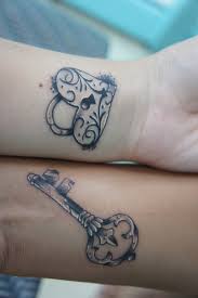 61 Impressive Lock And Key Tattoos Best Couple Tattoos Matching Couple Tattoos Key Tattoos Lower back tattoos are still in style, however, ideas are getting a little used, here's a new one based on an old idea coloring of these key and lock tattoos depends on the design style. 61 impressive lock and key tattoos