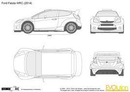 Vector Drawing Ford Fiesta Wrc Ford Fiesta Ford Car Drawings