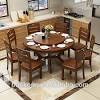 Its round top is crafted from manufactured wood, and comes awash in a solid finish, so as not to clash with your existing color scheme. 1
