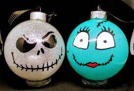 Diy Nightmare Before Christmas Ornaments Nightmare Before Christmas Ornaments Christmas Ornaments Christmas Bulbs