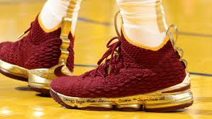 Lebron xvii gs boys shoes. Lebron James Nike Lebron 15 Burgundy Gold Nba Finals Game 2 Pe Sole Collector