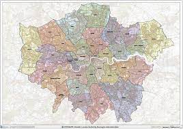 The official site of the mayor of london and the london assembly. Greater London Border Boroughs Wandkarte 120 X 84 Cm Amazon De Burobedarf Schreibwaren