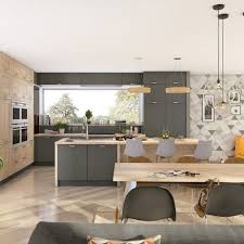 10 Bonnes Raisons De Choisir Une Cuisine Grise Cuisine Grise Et Bois Cuisine Grise Deco Cuisine Grise
