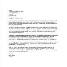 Use proper cover letter formatting : Free 9 Administrative Assistant Cover Letters In Ms Word Pdf