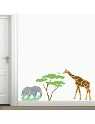 Kit Stickers Savane Le sticker sur le thème des animaux se colle partout. kit stickers savane
