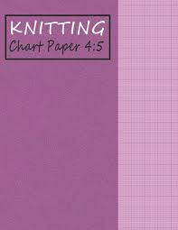 Knitting Chart Paper 4 5 Blank Graph Notebook Ratio 4 5
