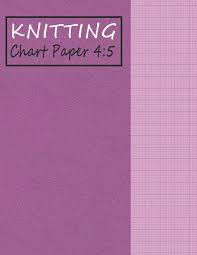 knitting chart paper 4 5 blank graph notebook ratio 4 5